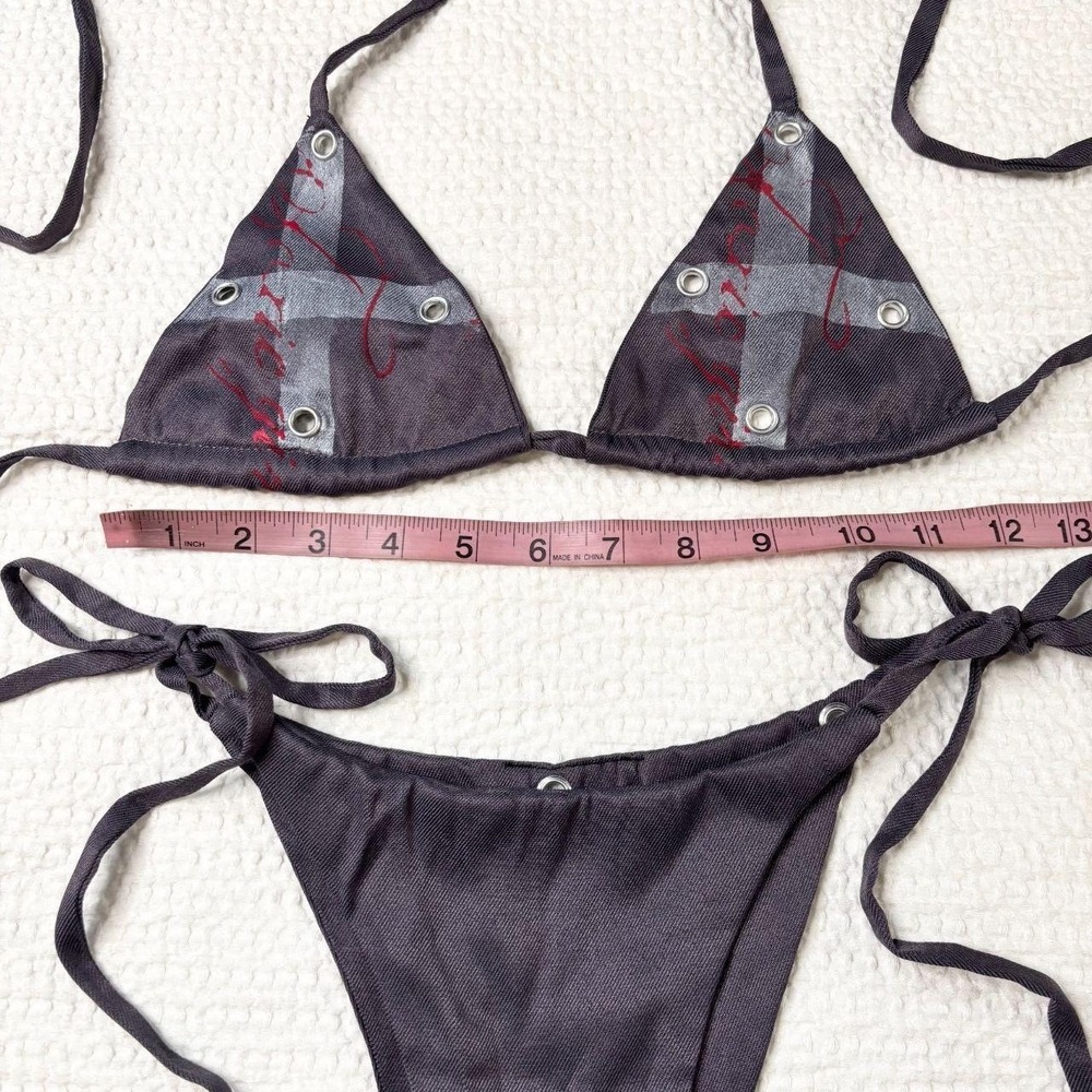 handmade grungy bikini set - Picture 4 of 5